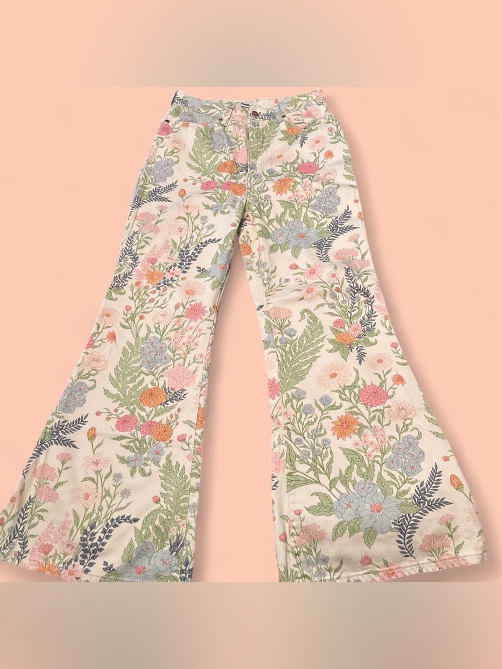 🌸 Free People x Wrangler Wanderer 622 High-rise Flare Jeans 🌸